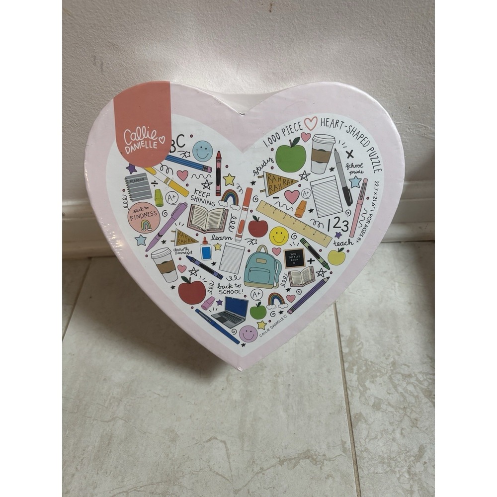 Callie Danielle 1,000 Piece Heart Shaped Puzzle Sealed
